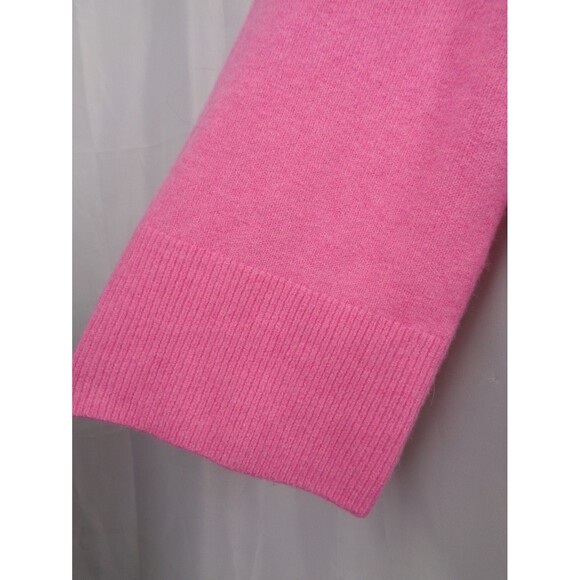 J Crew Pink Chunky Knit Crewneck Sweater Supersoft Yarn Wool Alpaca Size XL - Picture 7 of 11
